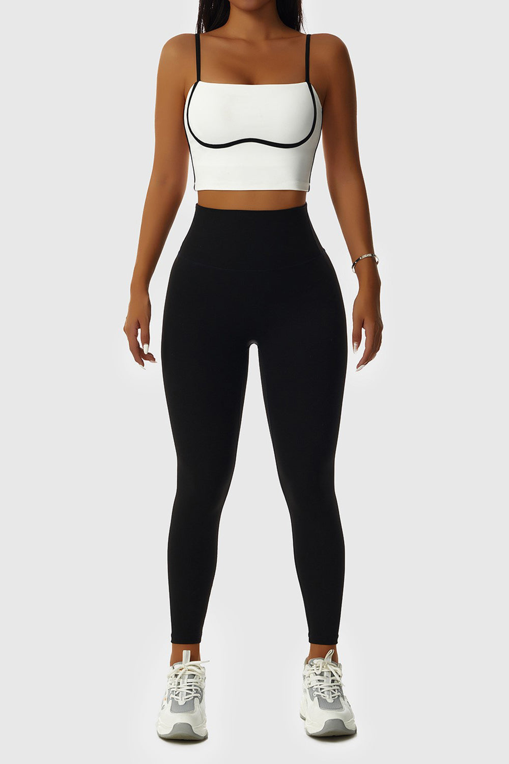 HIGH WAISTED SCULPT LEGGINGS IN CONTRAST – Miss Limitless